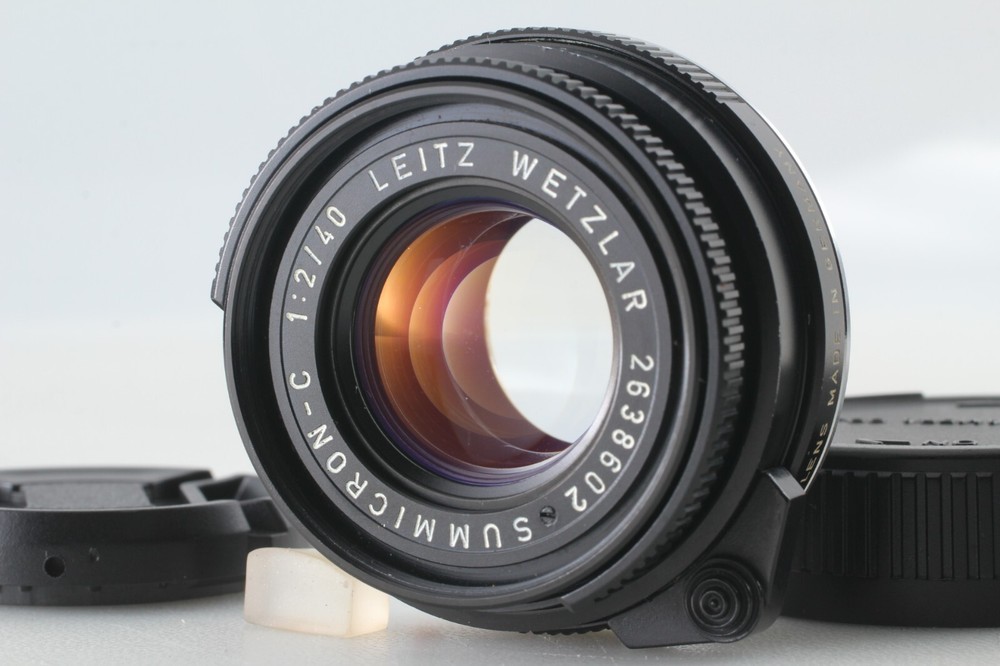 [MINT w/ Caps] Leica Leitz Wetzlar Summicron C 40mm f2 Camera Lens Tested JAPAN