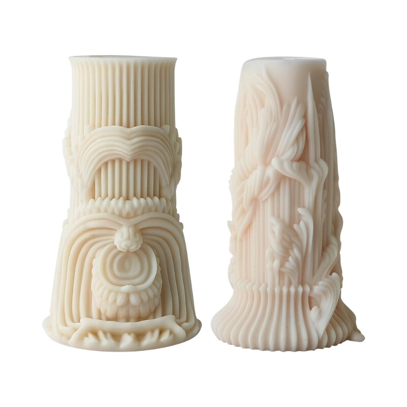 Epoxy Resin Silicone Mold for Unique Cylinder Shaped Ornaments
