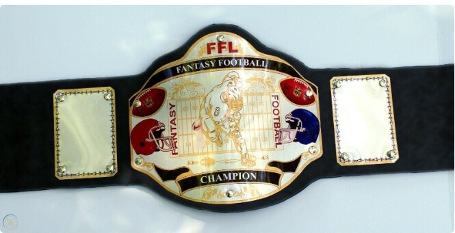 FANTASY FOOTBALL CHAMPIONSHIP BELT 2mm