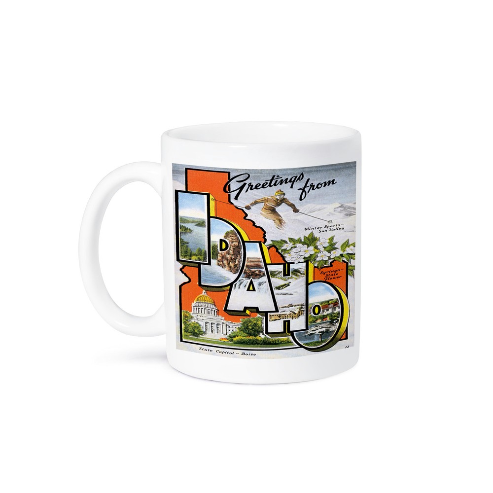 3dRose Idaho State Mug Featuring Sun Valley Boise Scenes