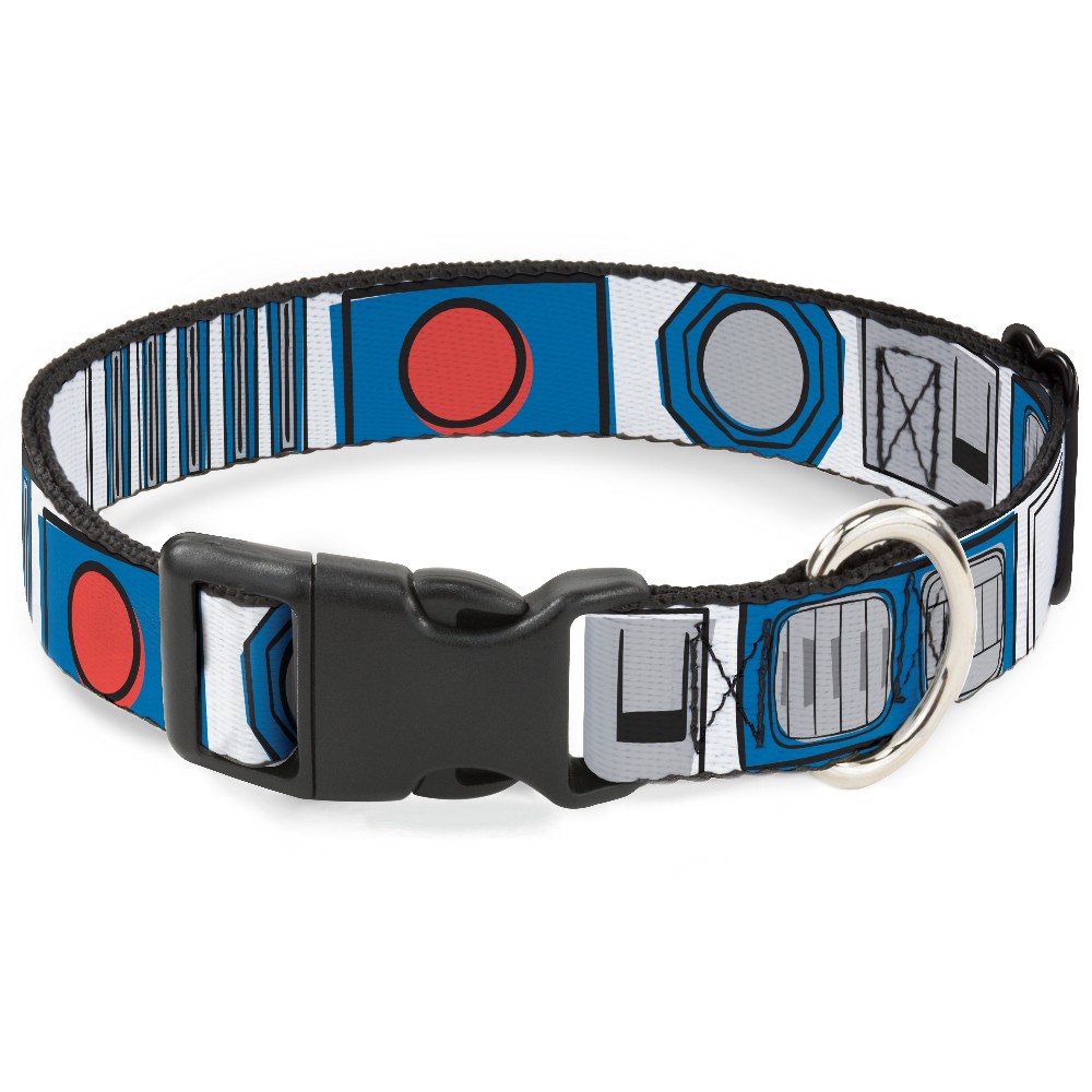 Plastic Clip Collar Star Wars R2-D2 Bounding Parts White/Black/Blue/Gray/Red Med