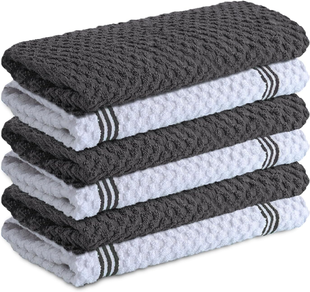 100% Cotton Kitchen Towels 15x25 Inch Ultra Soft Super Absorbent Tea Towel