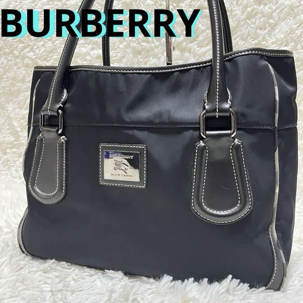 Kiwami Burberry Tote Bag Logo Metal Fittings One Shoulder Nova Check A4
