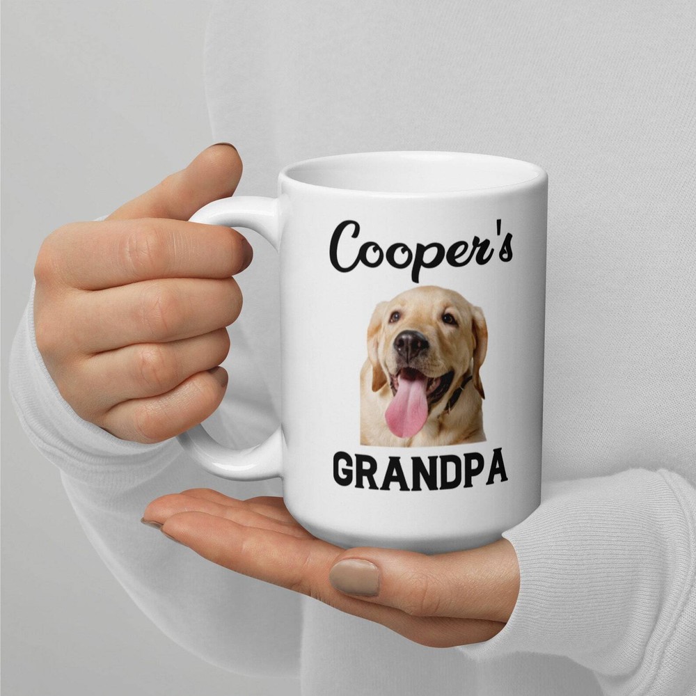 Custom Grandpa Dog Lover Coffee Mug - Personalized Gift Idea  
