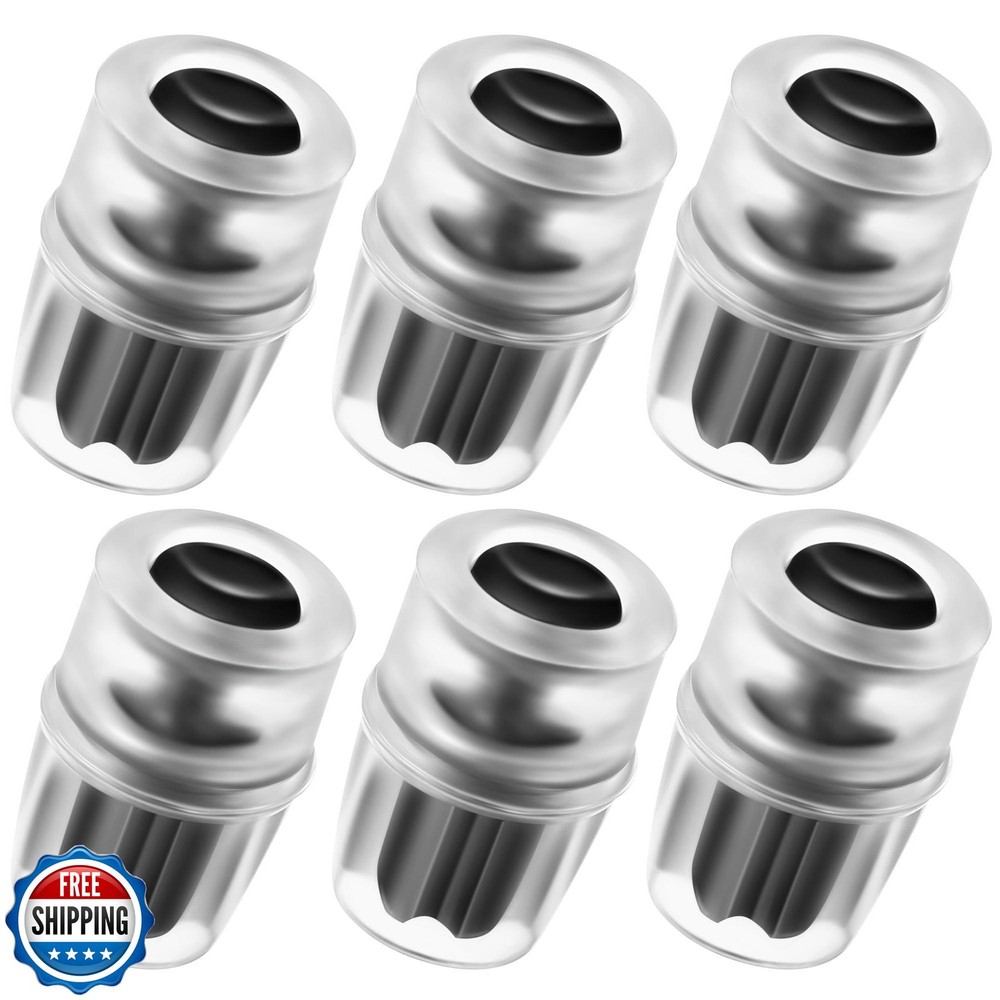 Enhon 6-Pack Bite Valve Replacement Sheath for Hydration Bladder, Universal Fit