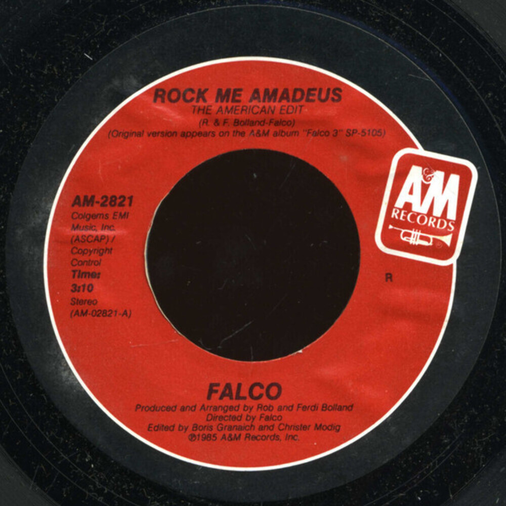 Falco - Rock Me Amadeus - A&M Records - AM-2821 - 7