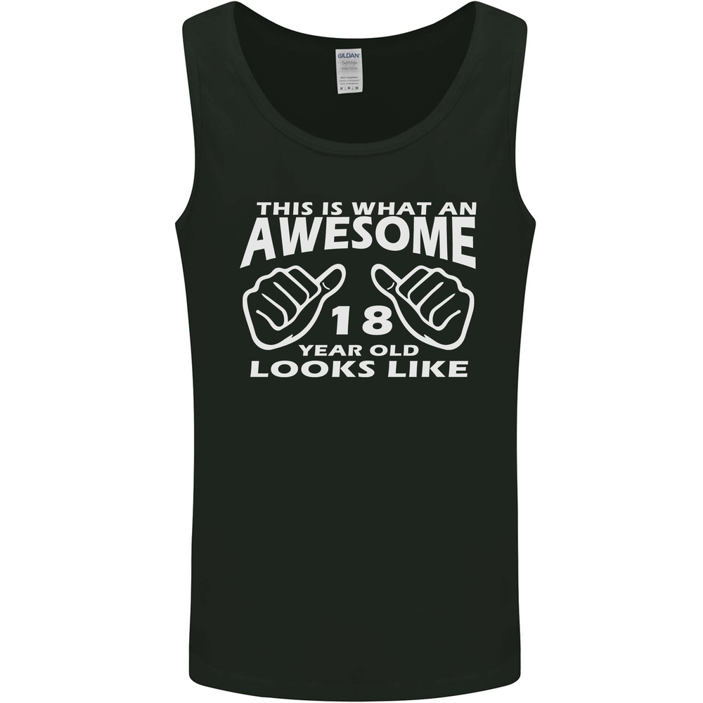 18th Birthday 18 Year Old This Is What Mens Vest Tank Top