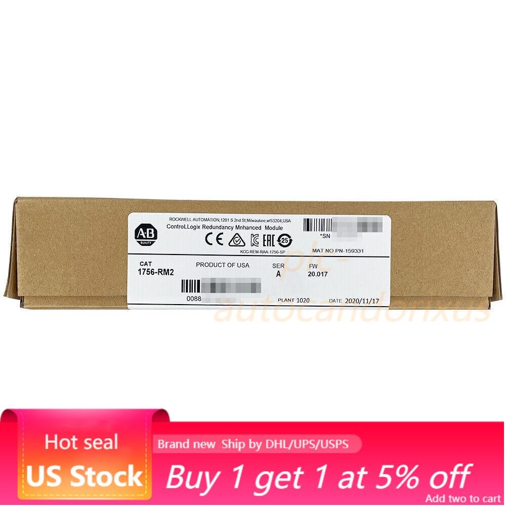 Sealed AB 1756-RM2 SER A ControlLogix Redundancy Enhanced Module US Free Tax