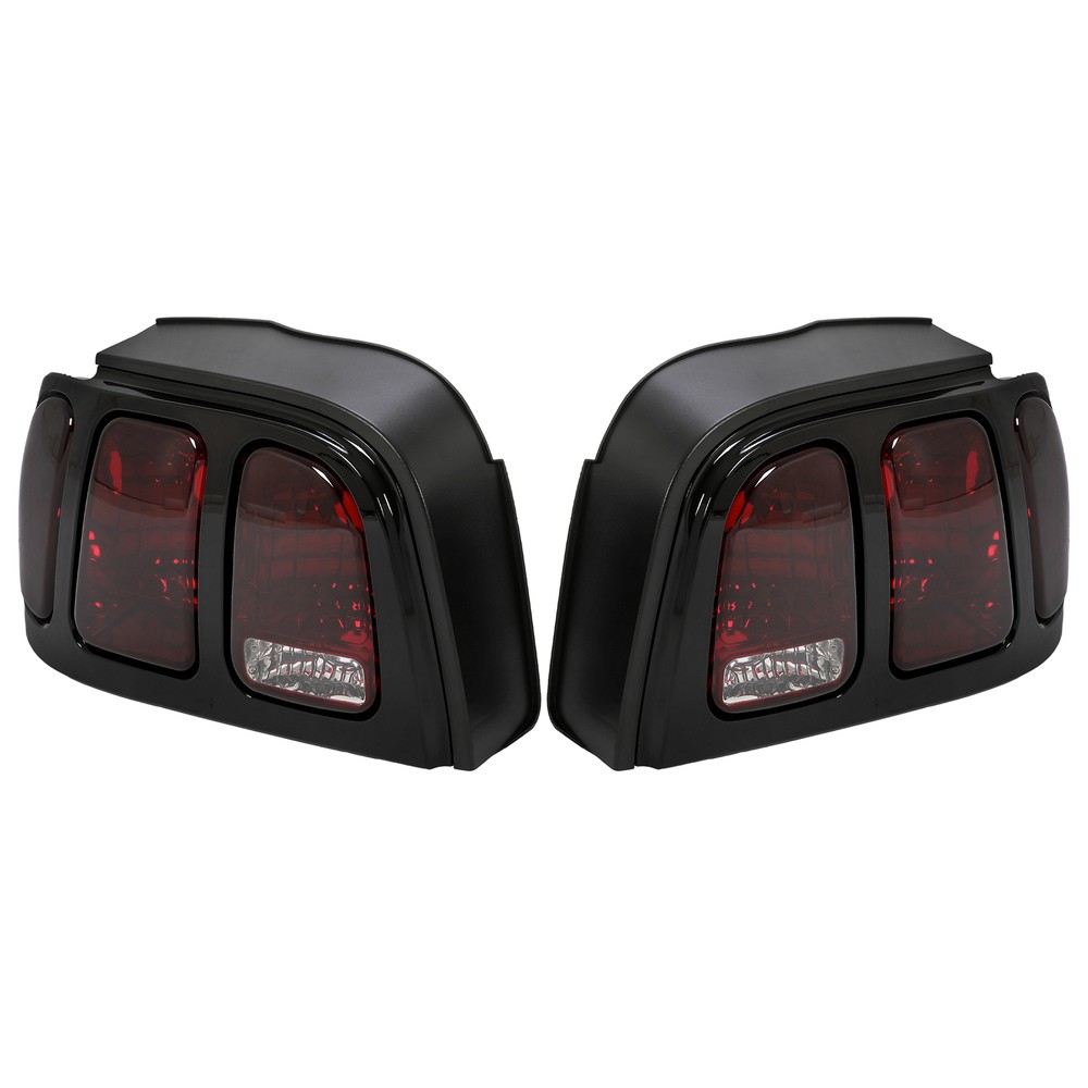 Luces traseras luces de freno traseras par de lentes rojas para Ford Mustang 1996-1998 izquierda+derecha