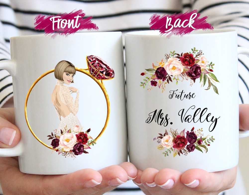 Future Mrs Mug Personalized Future Mrs. Mug Custom Wedding Proposal Mug
