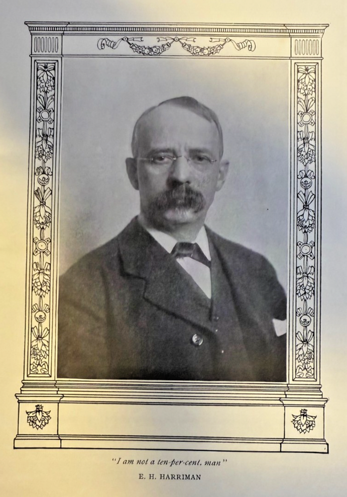 1909 Railroad Baron E. H. Harriman illustrated