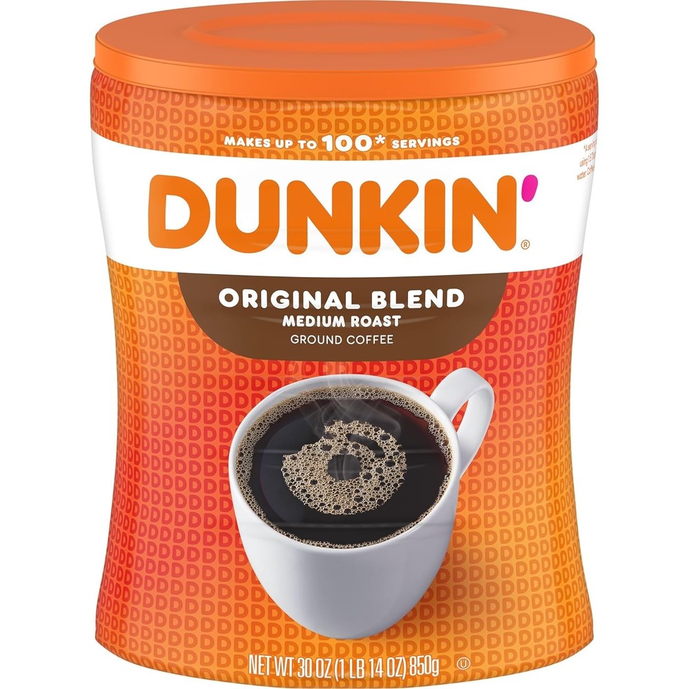 Dunkin Original Blend Ground Coffee Medium Roast 30 oz