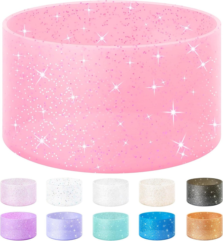 Vmini Translucent Pink Tumbler Sleeve Fits 20-40oz Cups & 12-24oz Bottles  