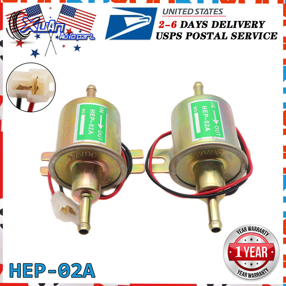 HEP-02A Electric Transfer Low Pressure Gas Diesel Fuel Pump Inline Fuel Pump 12v