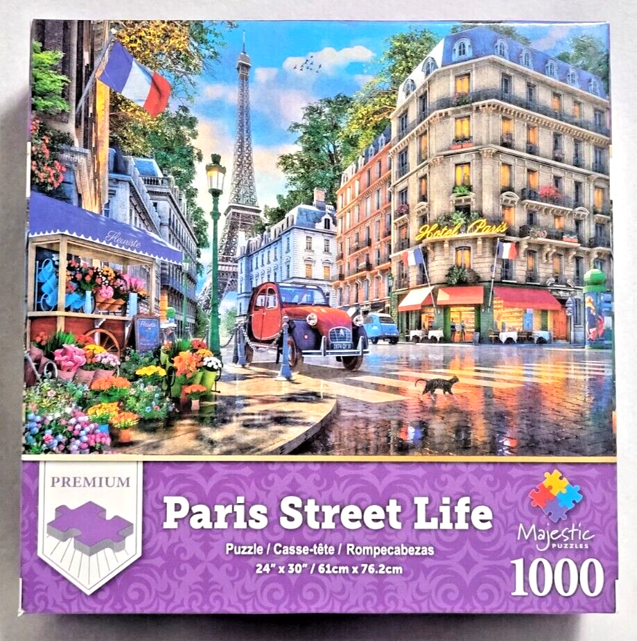 1000 Piece Jigsaw Puzzle Paris Street Life Eiffel Tower