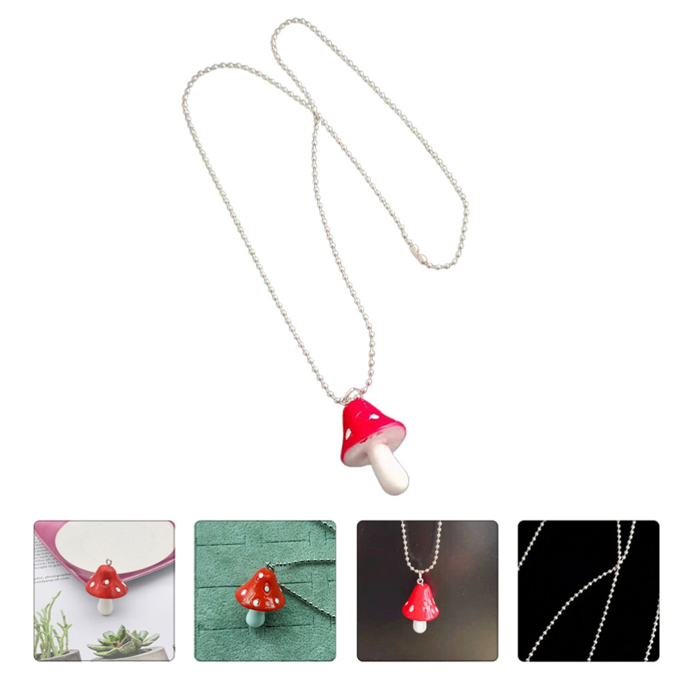 Choker Necklace for Women Sterling Silver Chain Sweater Mushroom Gifts Women's