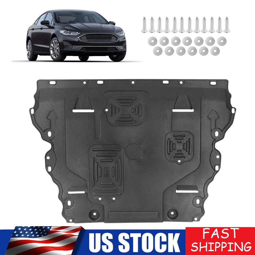 For Ford Fusion 2013-2020 Front Engine Under Cover Splash Shield Guards Black