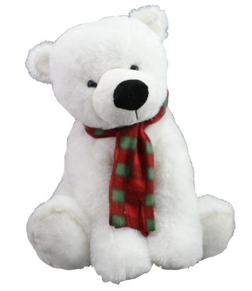Nanook 16-inch Soft Polar Bear Plush Toy Cute Collectible Stuffed Animal