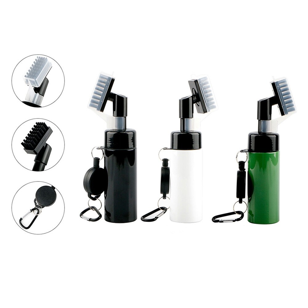 Efficient Golf Club Brush Groove Cleaner with Spray Water Bottle Replacement