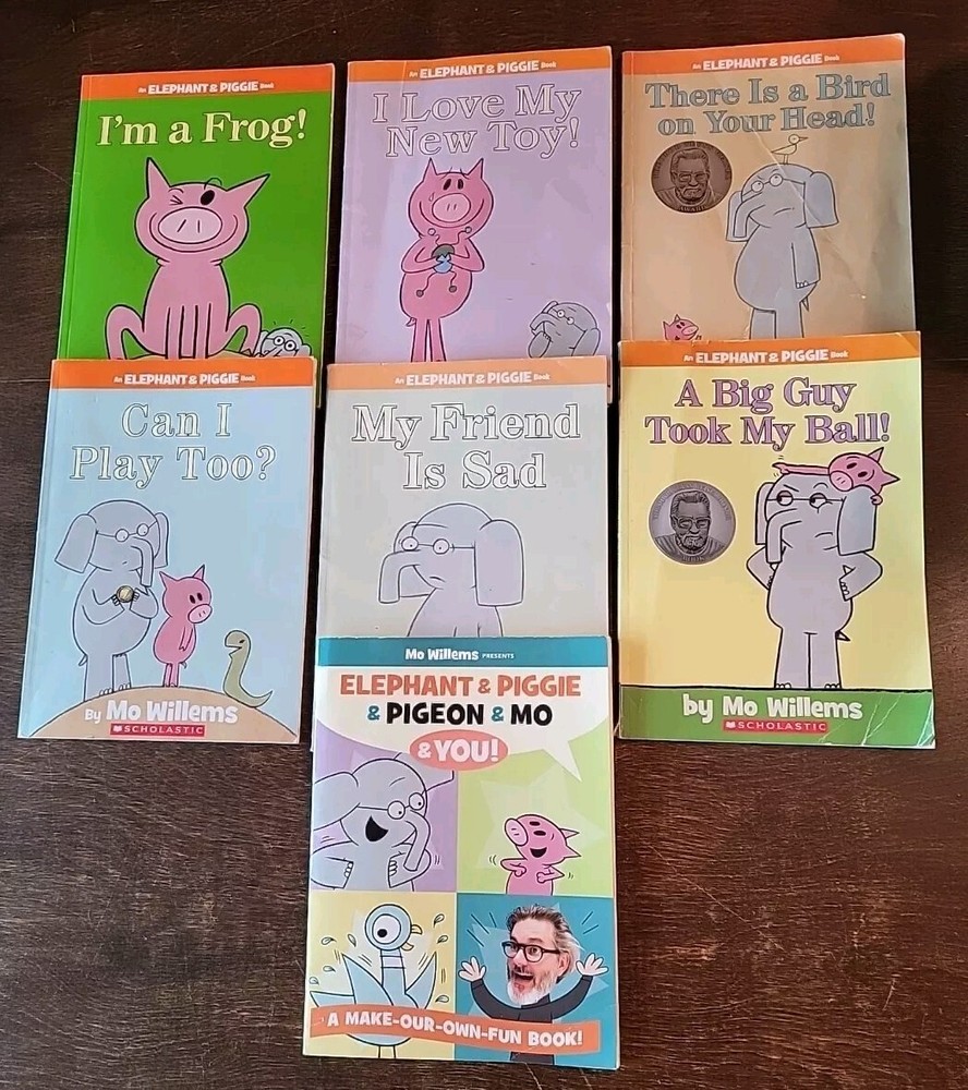Lot Of 7 SC Elephant & Piggie Books, Mo Willems