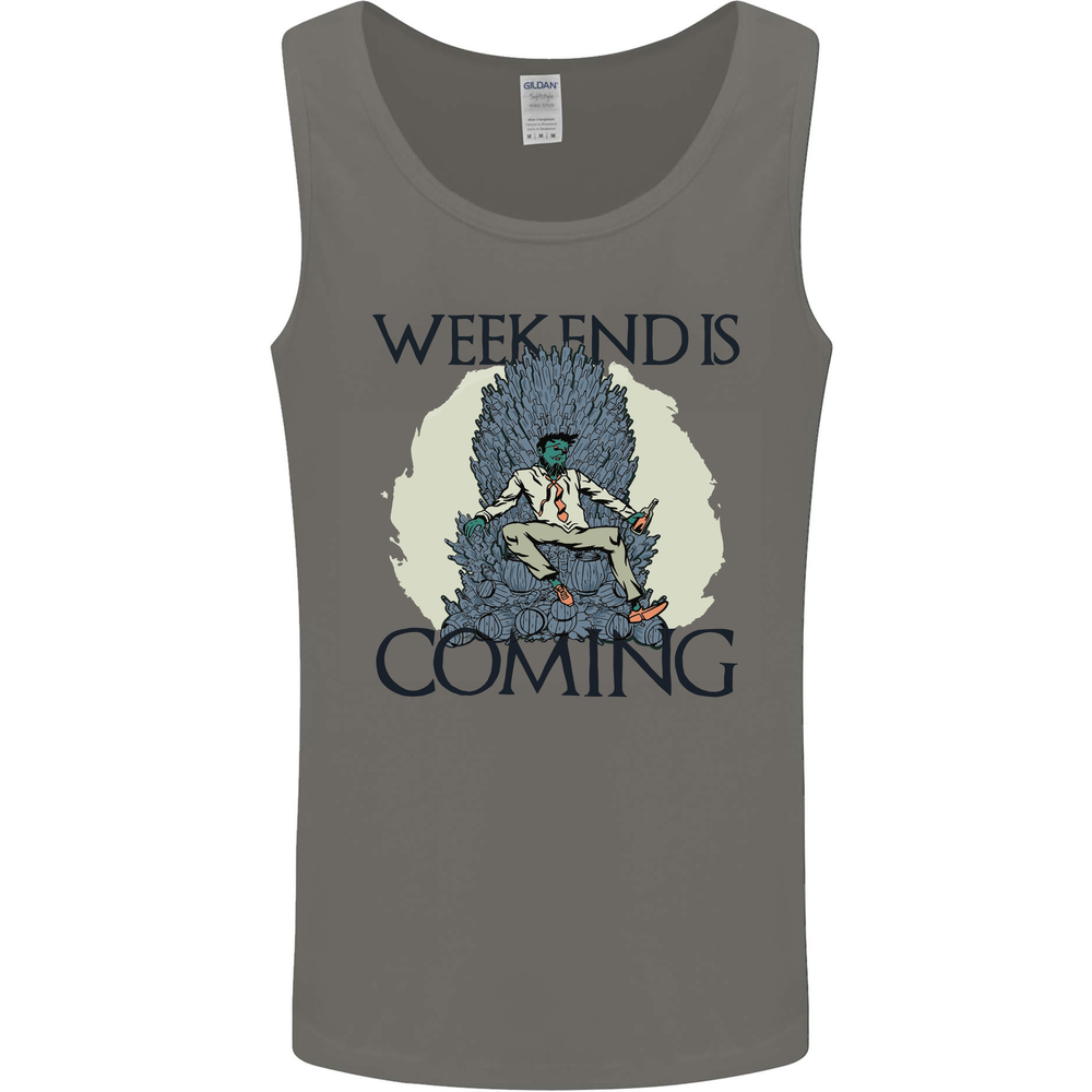 Funny Alcohol-Themed Men's Vest Tank Top for Beer Gin Cider Lovers