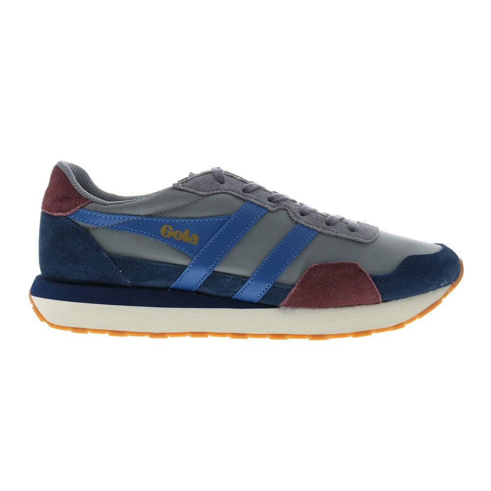 Gola Indiana CMB526 Mens Blue Suede Casual Lace-Up Sneakers