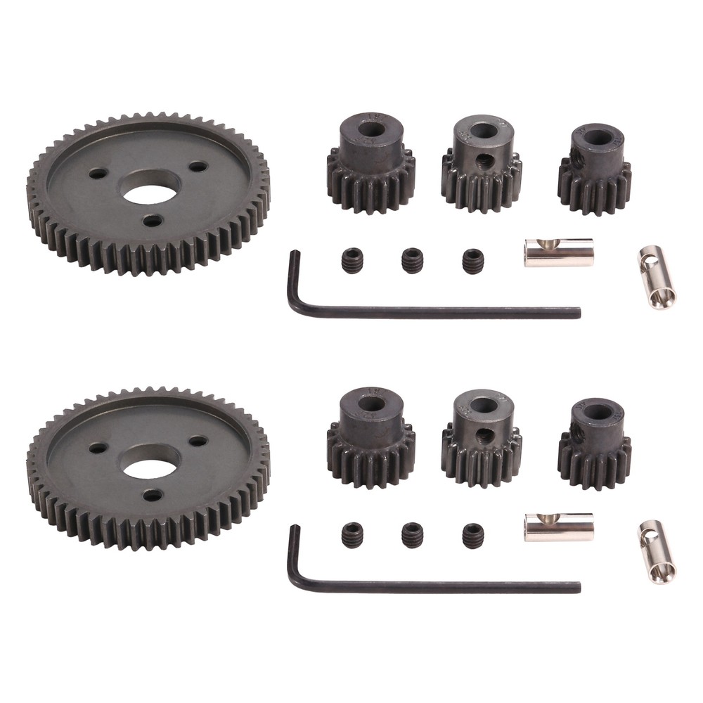32P 5mm 15T Pinion and M0.8 11mm 54T Big Gear Hardened Steel Motor Gear for1082