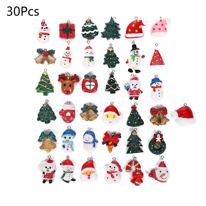 Christmas Pendant Resin Ornaments for Christmas Decoration Hanging