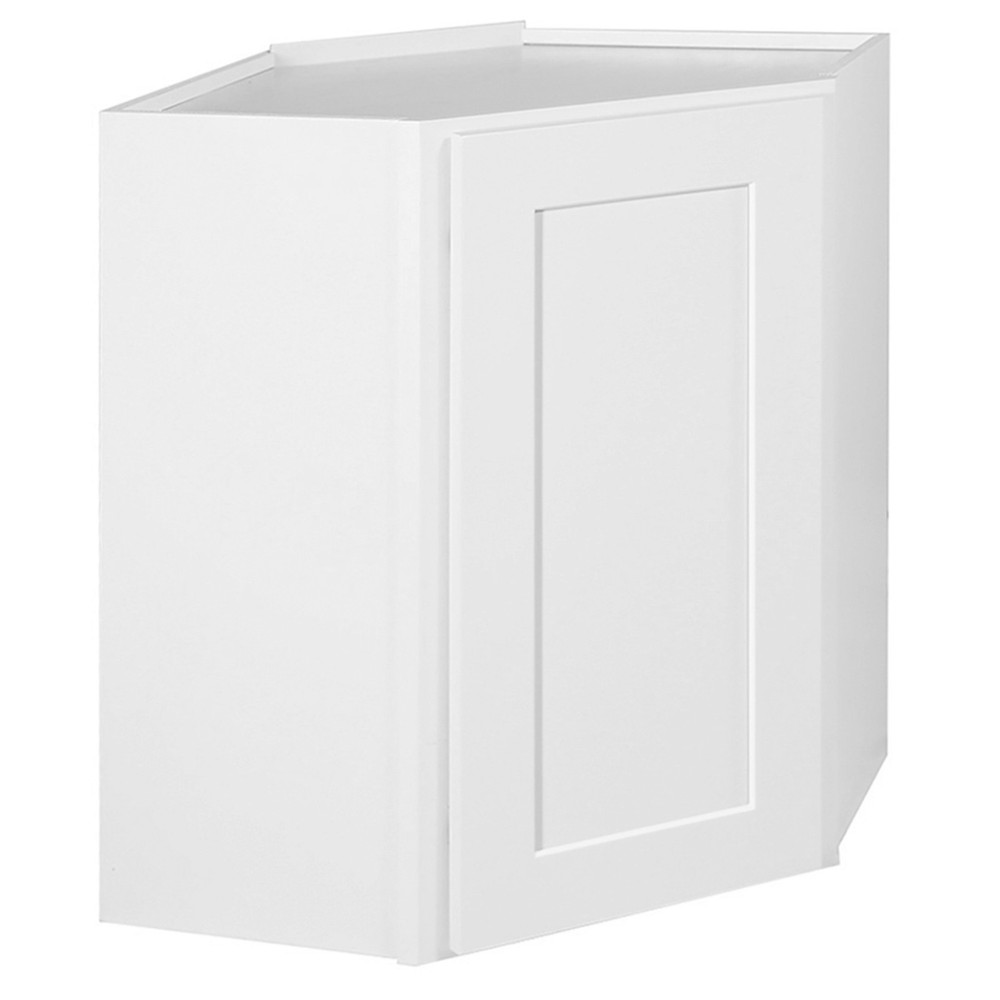 White Brookings 30x24 Single Door Wall Cabinet by Design House 613570  