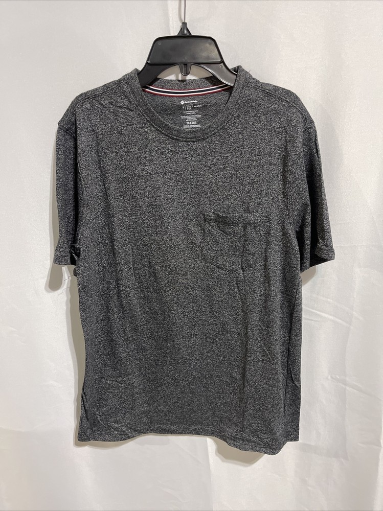 Members Mark Soft Wash Pocket Tee for Men Size Small Black Like New-image