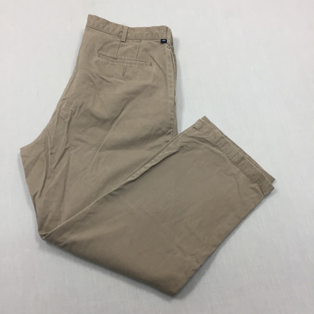 Dockers Chino Trousers Cotton Pants Straight Fit Mens Size 40W 30L Beige