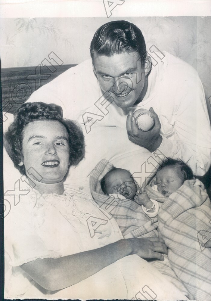 1949 Philadelphia Athletics Baseball Pitcher Lou Brissie