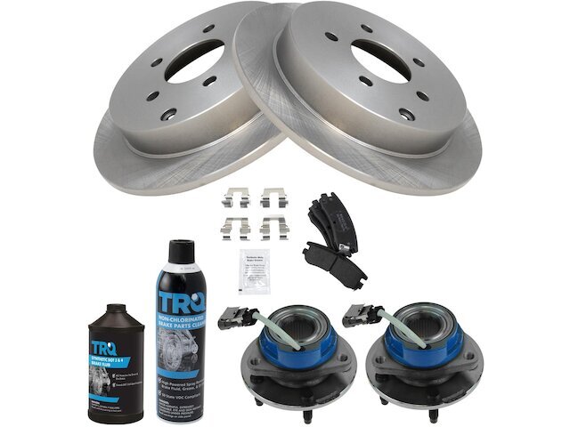 Rear Brake Pad and Rotor and Wheel Hub Kit fits Montana 2002-2004 AWD 34DVTS