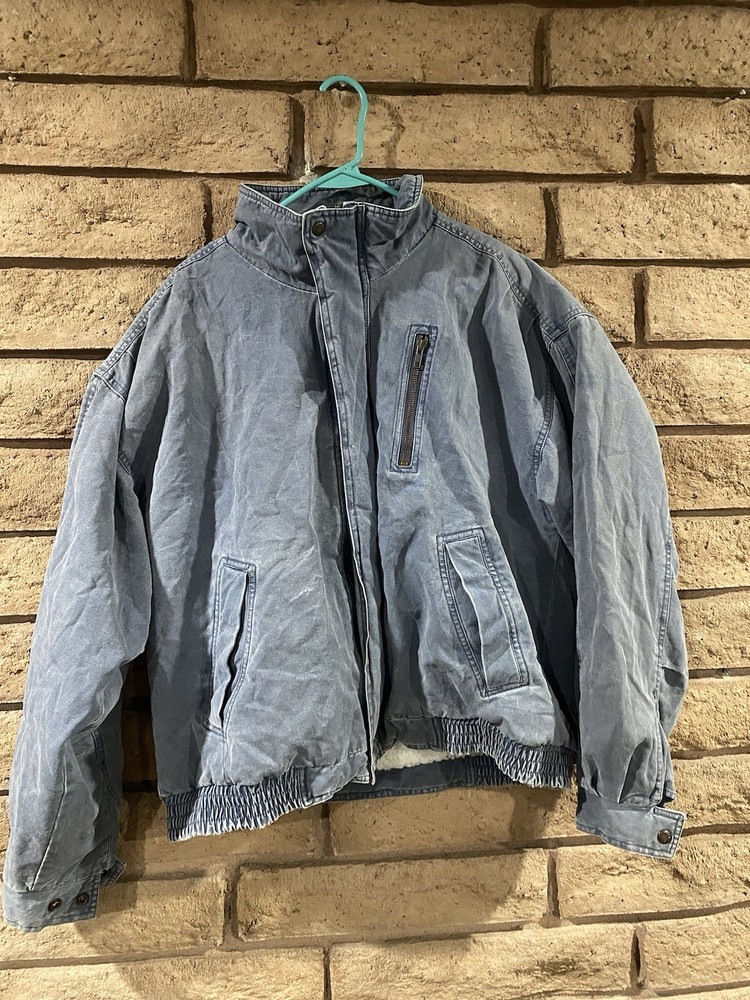 Workwear jacket with a sherpa lining  Trent brand men's size XL Chinese