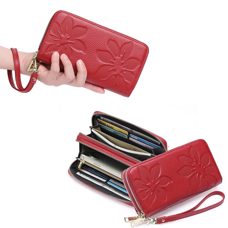 Women Lady Soft Leather Wallet Long Clutch Card Holder Purse Pocket Handbag Gift