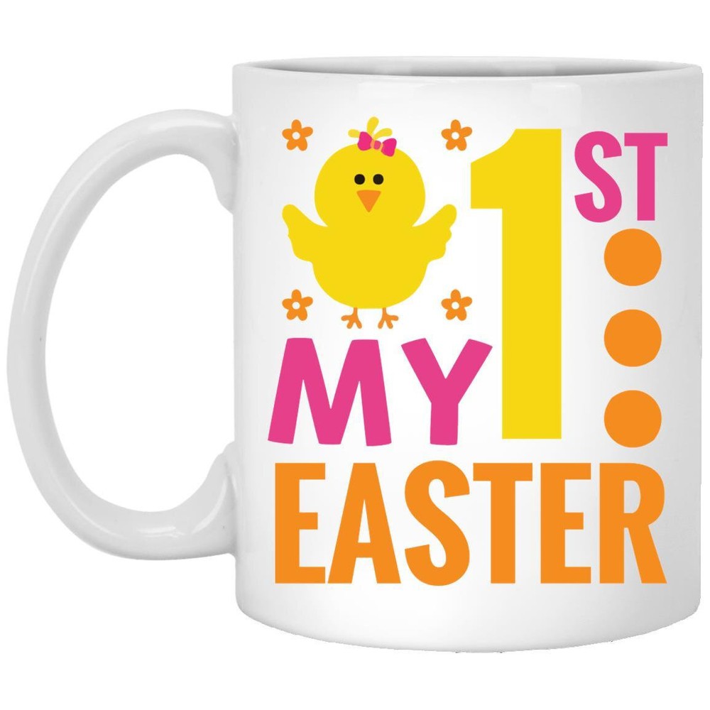 Easter Mug My 1st Easter Coffee Mugs Gift For Mom Dad Grandma Grandpa Brother