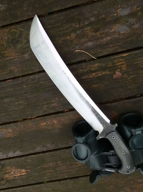 Custom D2 Steel Hunting Machete Survival Knife Handmade