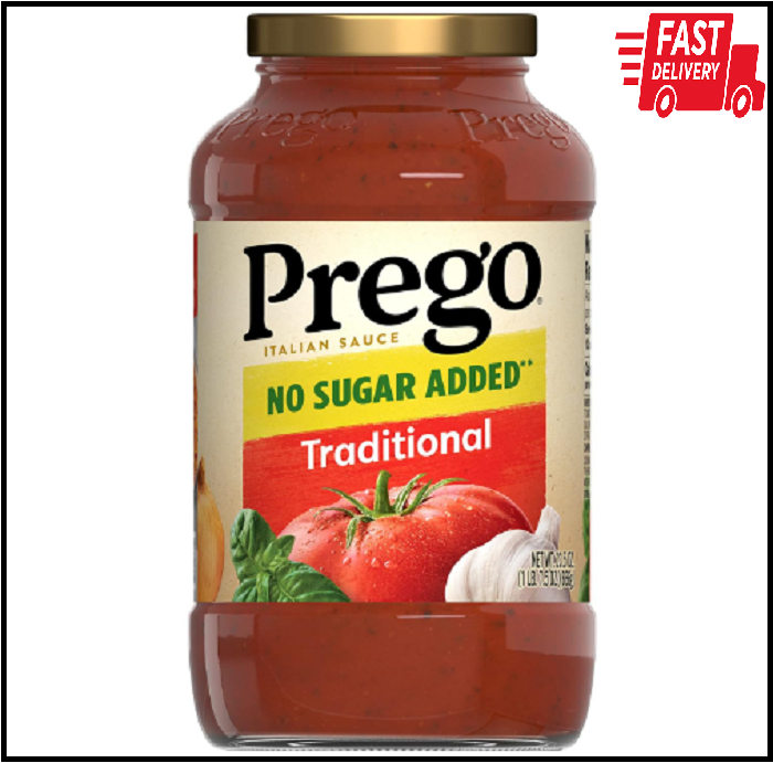 Prego Traditional No Sugar Added Pasta Sauce 23.5 Oz Jar