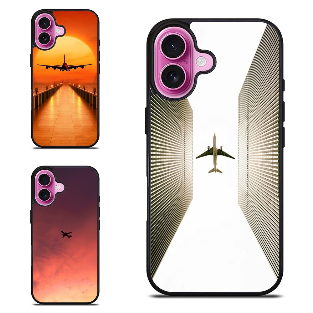 Plane In Sky Background Anti scratch Cover For Samsung S21 S22 S23 S24 FE Ultra