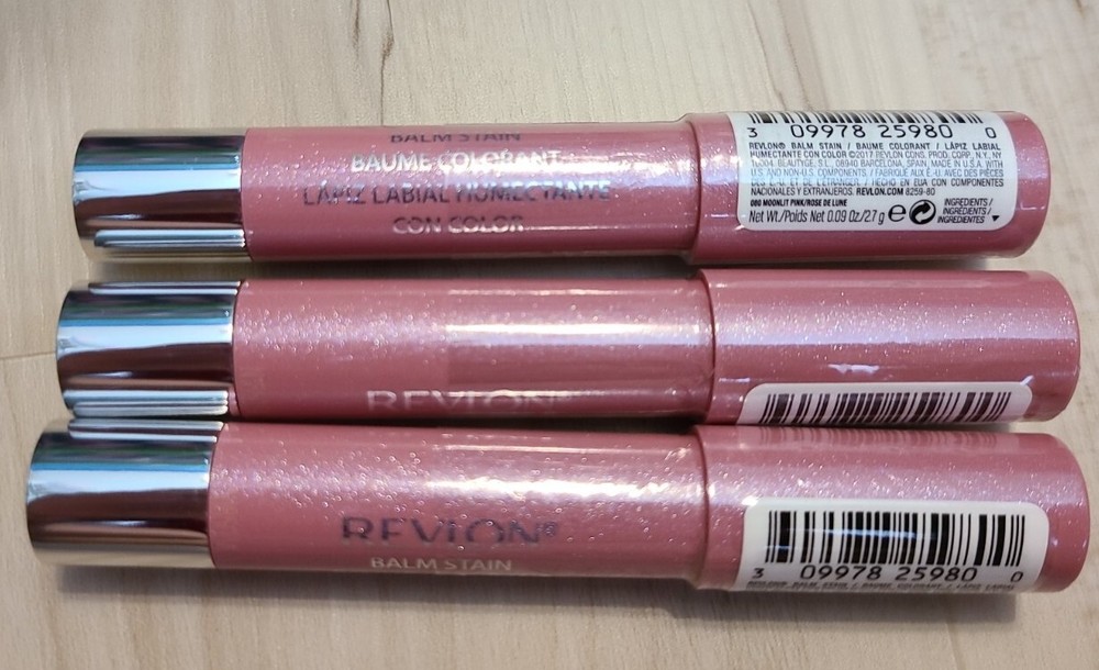 Revlon Balm Stain 080 Moonlit Pink 3-Pack