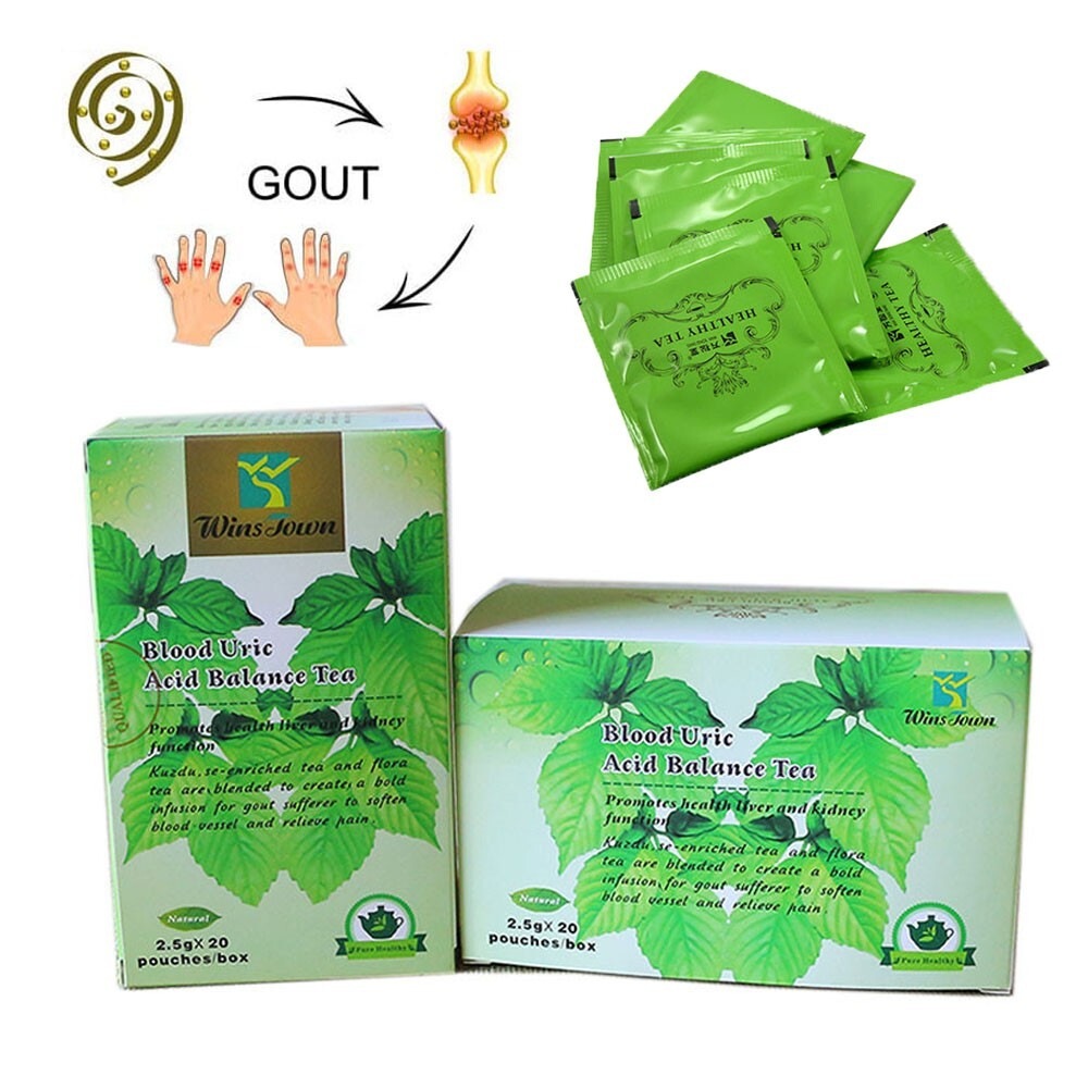 2 x 20 Pcs Natural Herbal Tea for Uric Acid Balance Gout Joint Pain Relief
