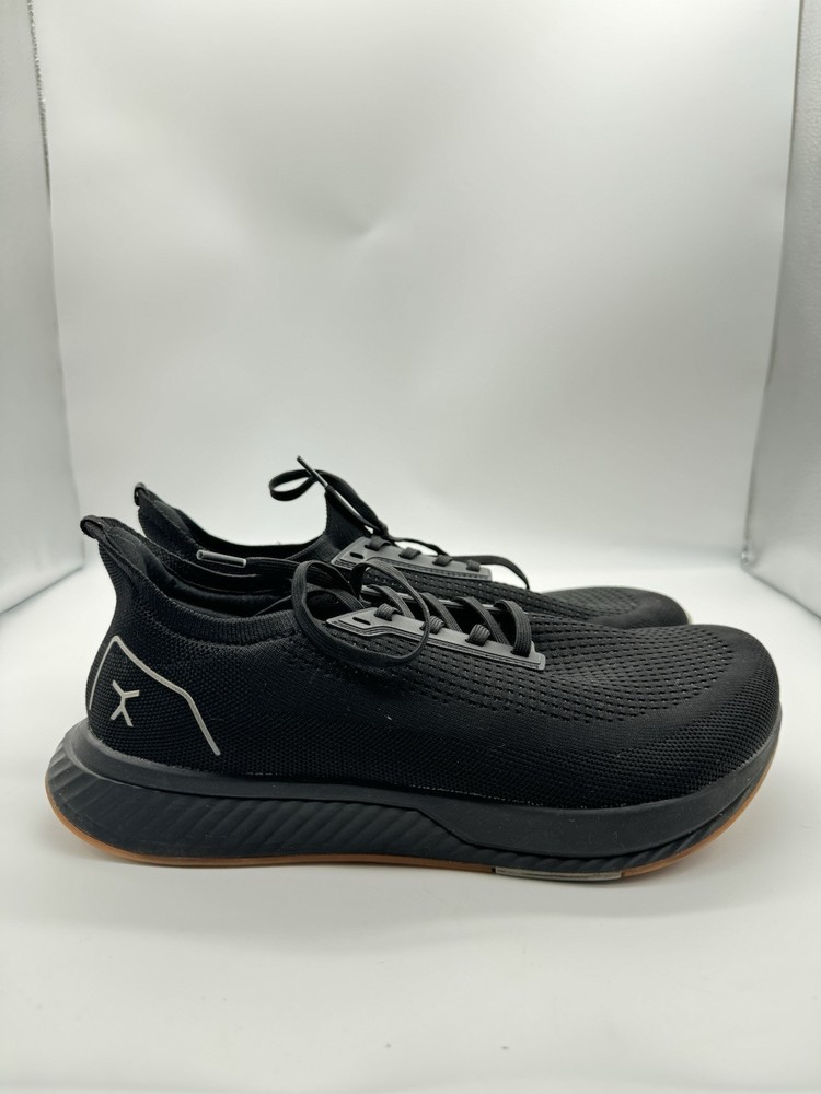 Flux Womens Adapt Runner Black Gum Barefoot Knit Running Shoes Size 11.5