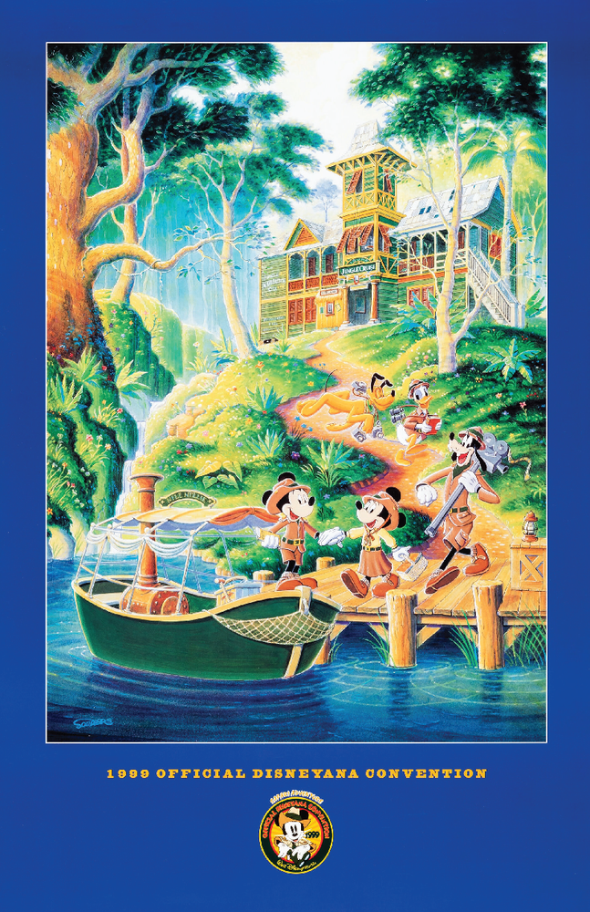 Disney Jungle Cruise Poster 13x19 - Mickey Minnie Pluto Donald Daisy Art Print