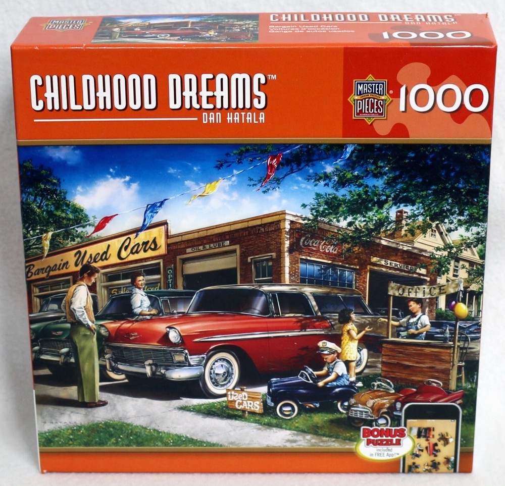 MasterPieces Childhood Dreams Bargain Used Cars 1000 pc Jigsaw Puzzle #71249