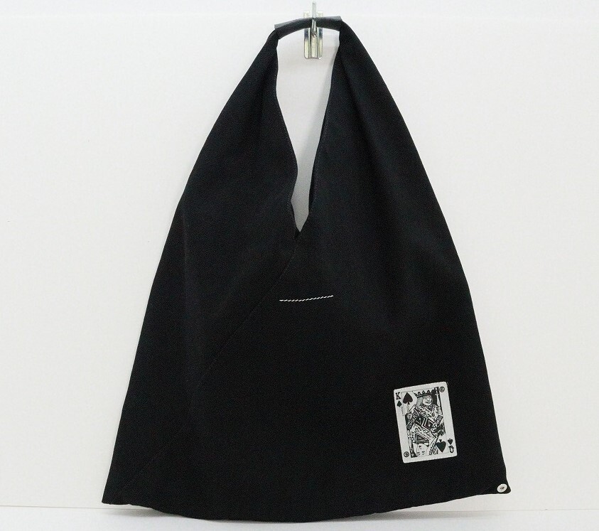 Maison Margiela Maison Margiela Triangle Tote Bag Trump Patch Black   Bag