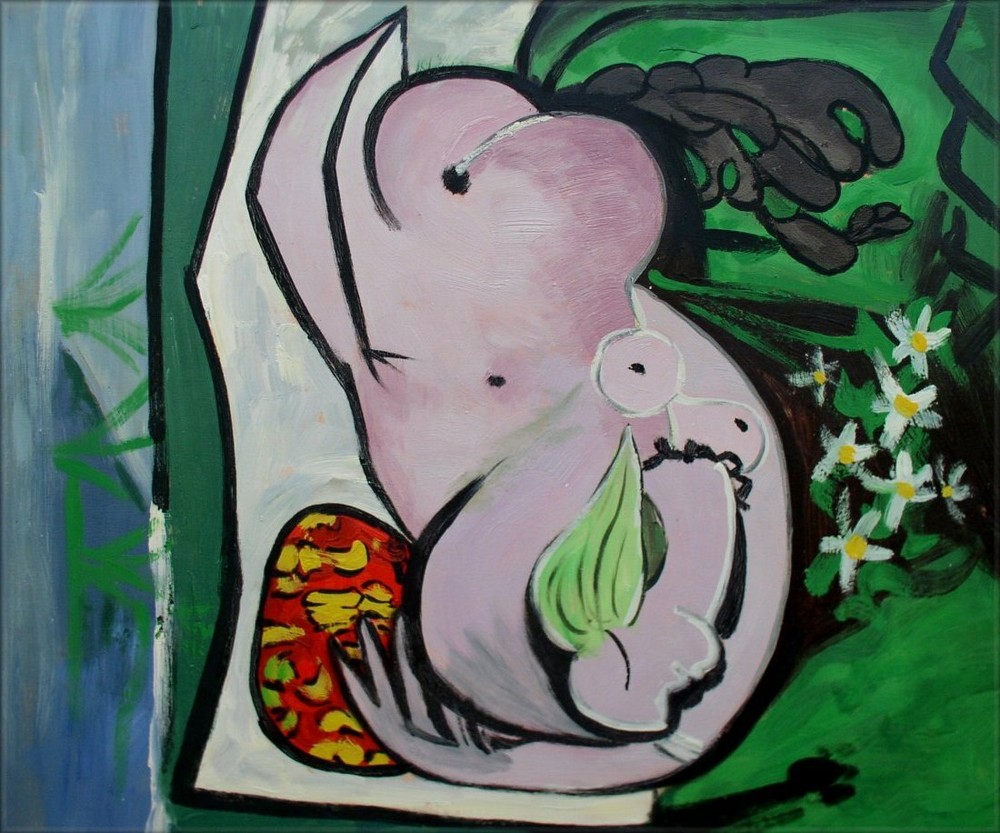 Clearance Sale Item! Hand Painted Oil Painting Untitled Abstract 171, 20x24in-image