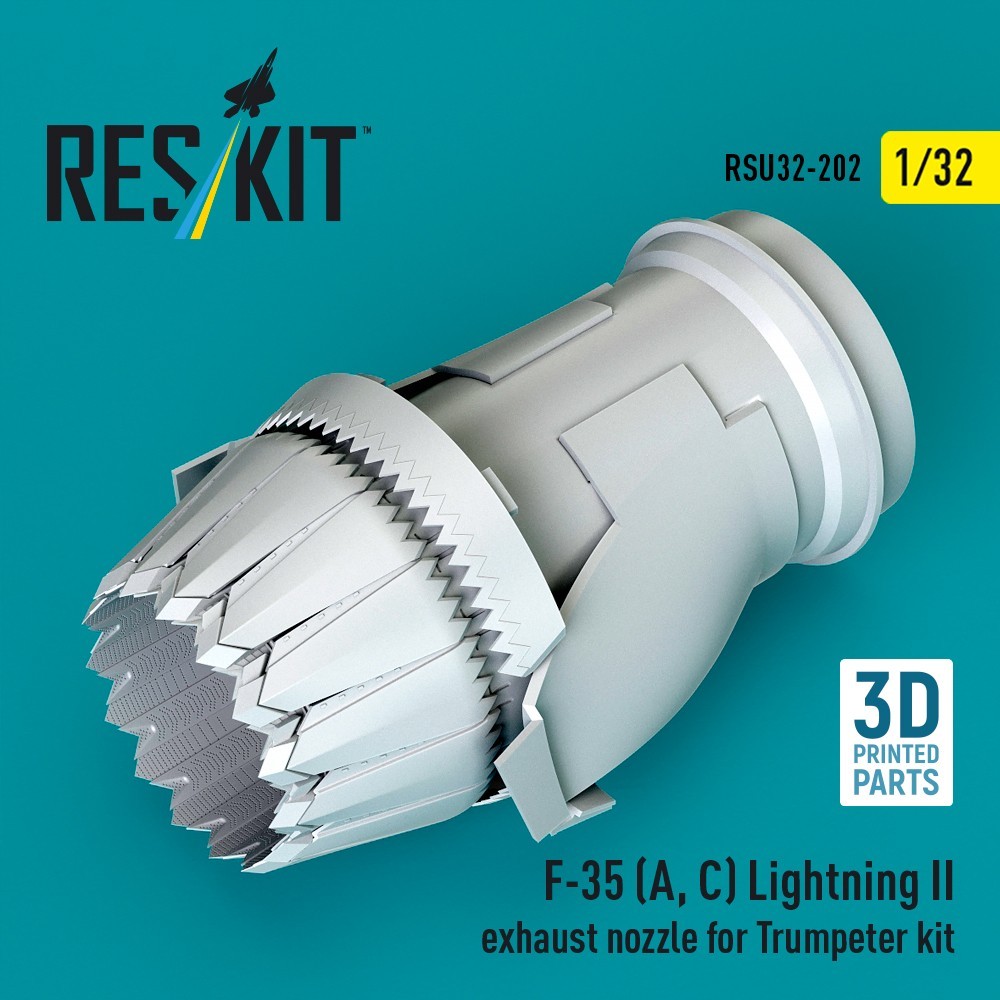 F-35 (A, С) Lightning II exhaust nozzle for Trumpeter kit 1:32 ResKit RSU32-0202