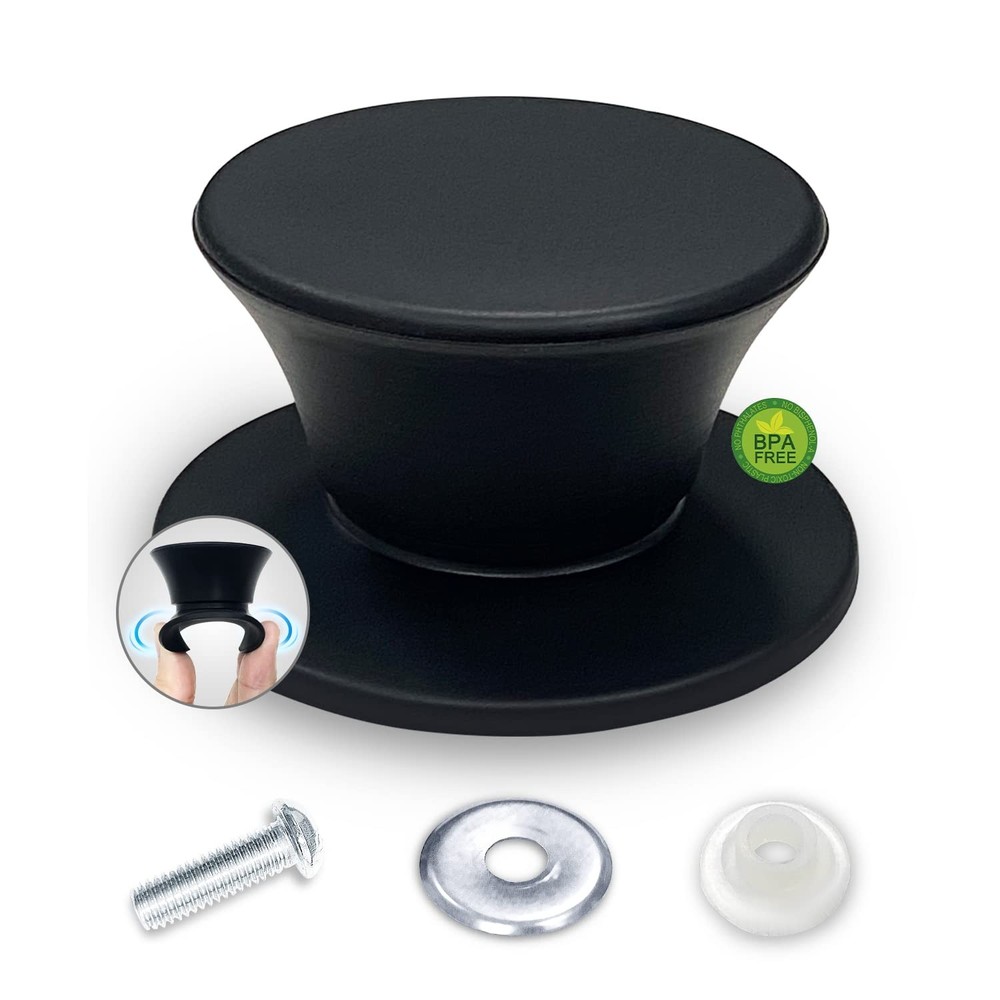 Walfos Universal Silicone Pot Lid Replacement Knob, Heat Resistant Pan Lid Ho...