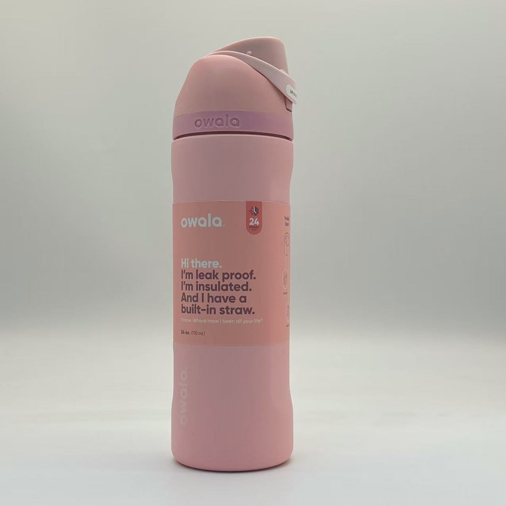 Owala 24oz Rose Quartz FreeSip Water Bottle Sport Mug Top Quality US Shipping