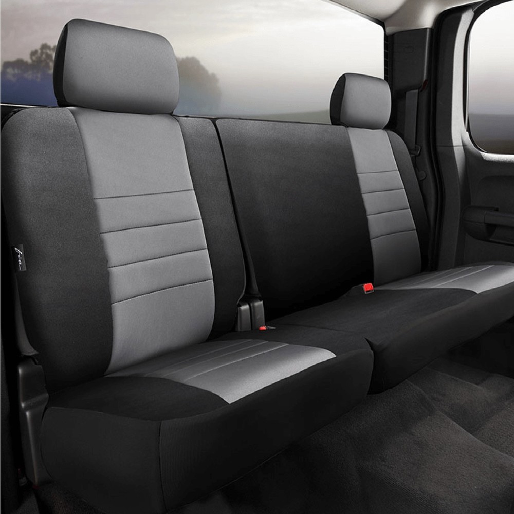 Fia NP92-38 GRAY Rear NP90 60 40 Gray Seat Cover for F150 F250 F350 Super Duty